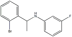 N-[1-(2-bromophenyl)ethyl]-3-fluoroaniline Struktur