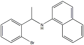 N-[1-(2-bromophenyl)ethyl]naphthalen-1-amine Struktur