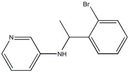 N-[1-(2-bromophenyl)ethyl]pyridin-3-amine Struktur