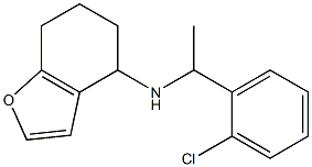 N-[1-(2-chlorophenyl)ethyl]-4,5,6,7-tetrahydro-1-benzofuran-4-amine Struktur