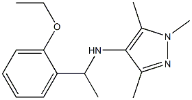 N-[1-(2-ethoxyphenyl)ethyl]-1,3,5-trimethyl-1H-pyrazol-4-amine Struktur