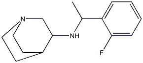 N-[1-(2-fluorophenyl)ethyl]-1-azabicyclo[2.2.2]octan-3-amine Struktur