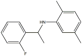 N-[1-(2-fluorophenyl)ethyl]-2,5-dimethylaniline Struktur