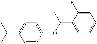 N-[1-(2-fluorophenyl)ethyl]-4-(propan-2-yl)aniline Struktur