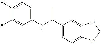 N-[1-(2H-1,3-benzodioxol-5-yl)ethyl]-3,4-difluoroaniline Struktur