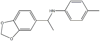 N-[1-(2H-1,3-benzodioxol-5-yl)ethyl]-4-methylaniline Struktur