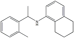 N-[1-(2-methylphenyl)ethyl]-5,6,7,8-tetrahydronaphthalen-1-amine Struktur