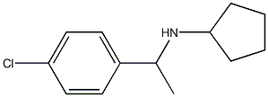 N-[1-(4-chlorophenyl)ethyl]cyclopentanamine Struktur