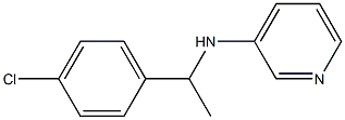 N-[1-(4-chlorophenyl)ethyl]pyridin-3-amine Struktur