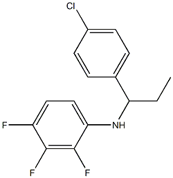 N-[1-(4-chlorophenyl)propyl]-2,3,4-trifluoroaniline Struktur