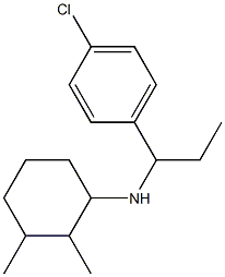 N-[1-(4-chlorophenyl)propyl]-2,3-dimethylcyclohexan-1-amine Struktur