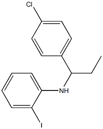 N-[1-(4-chlorophenyl)propyl]-2-iodoaniline Struktur