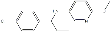 N-[1-(4-chlorophenyl)propyl]-6-methoxypyridin-3-amine Struktur