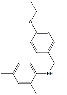 N-[1-(4-ethoxyphenyl)ethyl]-2,4-dimethylaniline Struktur