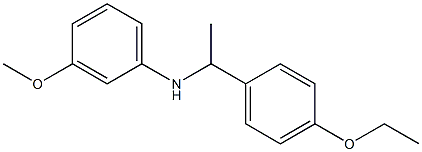 N-[1-(4-ethoxyphenyl)ethyl]-3-methoxyaniline Struktur