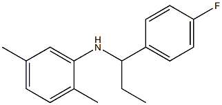 N-[1-(4-fluorophenyl)propyl]-2,5-dimethylaniline Struktur