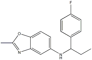 N-[1-(4-fluorophenyl)propyl]-2-methyl-1,3-benzoxazol-5-amine Struktur