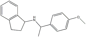 N-[1-(4-methoxyphenyl)ethyl]-2,3-dihydro-1H-inden-1-amine Struktur