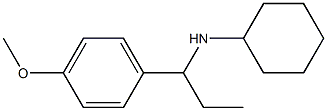 N-[1-(4-methoxyphenyl)propyl]cyclohexanamine Struktur