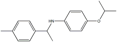 N-[1-(4-methylphenyl)ethyl]-4-(propan-2-yloxy)aniline Struktur