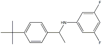 N-[1-(4-tert-butylphenyl)ethyl]-3,5-difluoroaniline Struktur