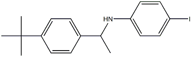 N-[1-(4-tert-butylphenyl)ethyl]-4-iodoaniline Struktur