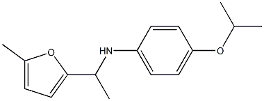 N-[1-(5-methylfuran-2-yl)ethyl]-4-(propan-2-yloxy)aniline Struktur