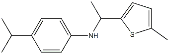 N-[1-(5-methylthiophen-2-yl)ethyl]-4-(propan-2-yl)aniline Struktur