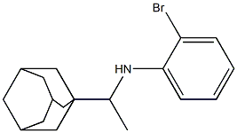 N-[1-(adamantan-1-yl)ethyl]-2-bromoaniline Struktur