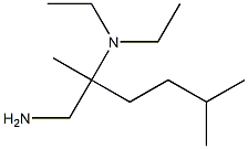 N-[1-(aminomethyl)-1,4-dimethylpentyl]-N,N-diethylamine Struktur