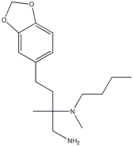 N-[1-(aminomethyl)-3-(1,3-benzodioxol-5-yl)-1-methylpropyl]-N-butyl-N-methylamine Struktur