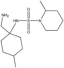 N-[1-(aminomethyl)-4-methylcyclohexyl]-2-methylpiperidine-1-sulfonamide Struktur