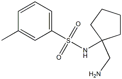 N-[1-(aminomethyl)cyclopentyl]-3-methylbenzene-1-sulfonamide Struktur