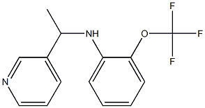 N-[1-(pyridin-3-yl)ethyl]-2-(trifluoromethoxy)aniline Struktur