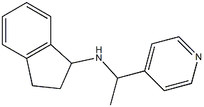 N-[1-(pyridin-4-yl)ethyl]-2,3-dihydro-1H-inden-1-amine Struktur