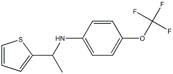 N-[1-(thiophen-2-yl)ethyl]-4-(trifluoromethoxy)aniline Struktur