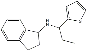 N-[1-(thiophen-2-yl)propyl]-2,3-dihydro-1H-inden-1-amine Struktur