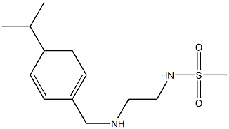 N-[2-({[4-(propan-2-yl)phenyl]methyl}amino)ethyl]methanesulfonamide Struktur