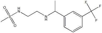 N-[2-({1-[3-(trifluoromethyl)phenyl]ethyl}amino)ethyl]methanesulfonamide Struktur