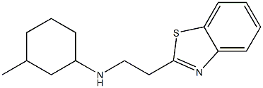 N-[2-(1,3-benzothiazol-2-yl)ethyl]-3-methylcyclohexan-1-amine Struktur