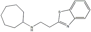 N-[2-(1,3-benzothiazol-2-yl)ethyl]cycloheptanamine Struktur