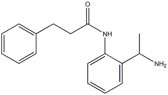 N-[2-(1-aminoethyl)phenyl]-3-phenylpropanamide Struktur