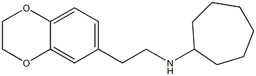 N-[2-(2,3-dihydro-1,4-benzodioxin-6-yl)ethyl]cycloheptanamine Struktur