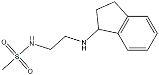 N-[2-(2,3-dihydro-1H-inden-1-ylamino)ethyl]methanesulfonamide Struktur