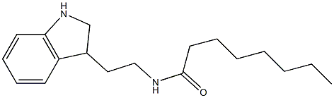 N-[2-(2,3-dihydro-1H-indol-3-yl)ethyl]octanamide Struktur