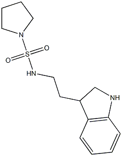 N-[2-(2,3-dihydro-1H-indol-3-yl)ethyl]pyrrolidine-1-sulfonamide Struktur