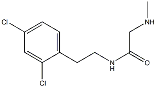 N-[2-(2,4-dichlorophenyl)ethyl]-2-(methylamino)acetamide Struktur