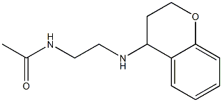 N-[2-(3,4-dihydro-2H-1-benzopyran-4-ylamino)ethyl]acetamide Struktur