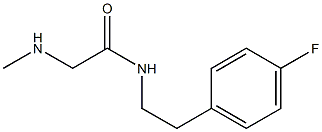 N-[2-(4-fluorophenyl)ethyl]-2-(methylamino)acetamide Struktur