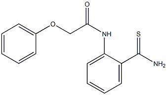 N-[2-(aminocarbonothioyl)phenyl]-2-phenoxyacetamide Struktur